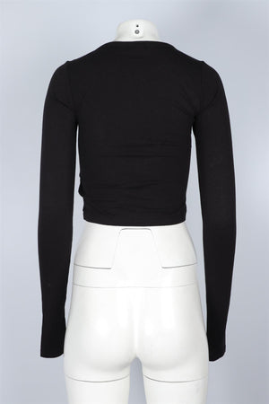 ETERNE BLACK COTTON TOP XSMALL