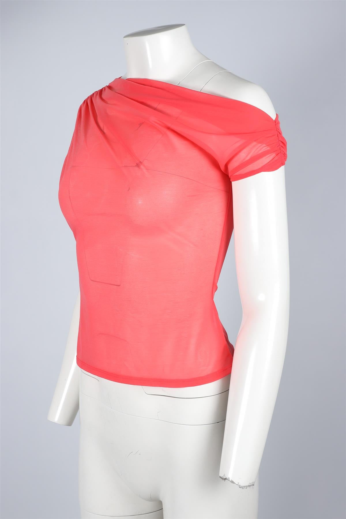 REFORMATION PINK MESH TOP XSMALL