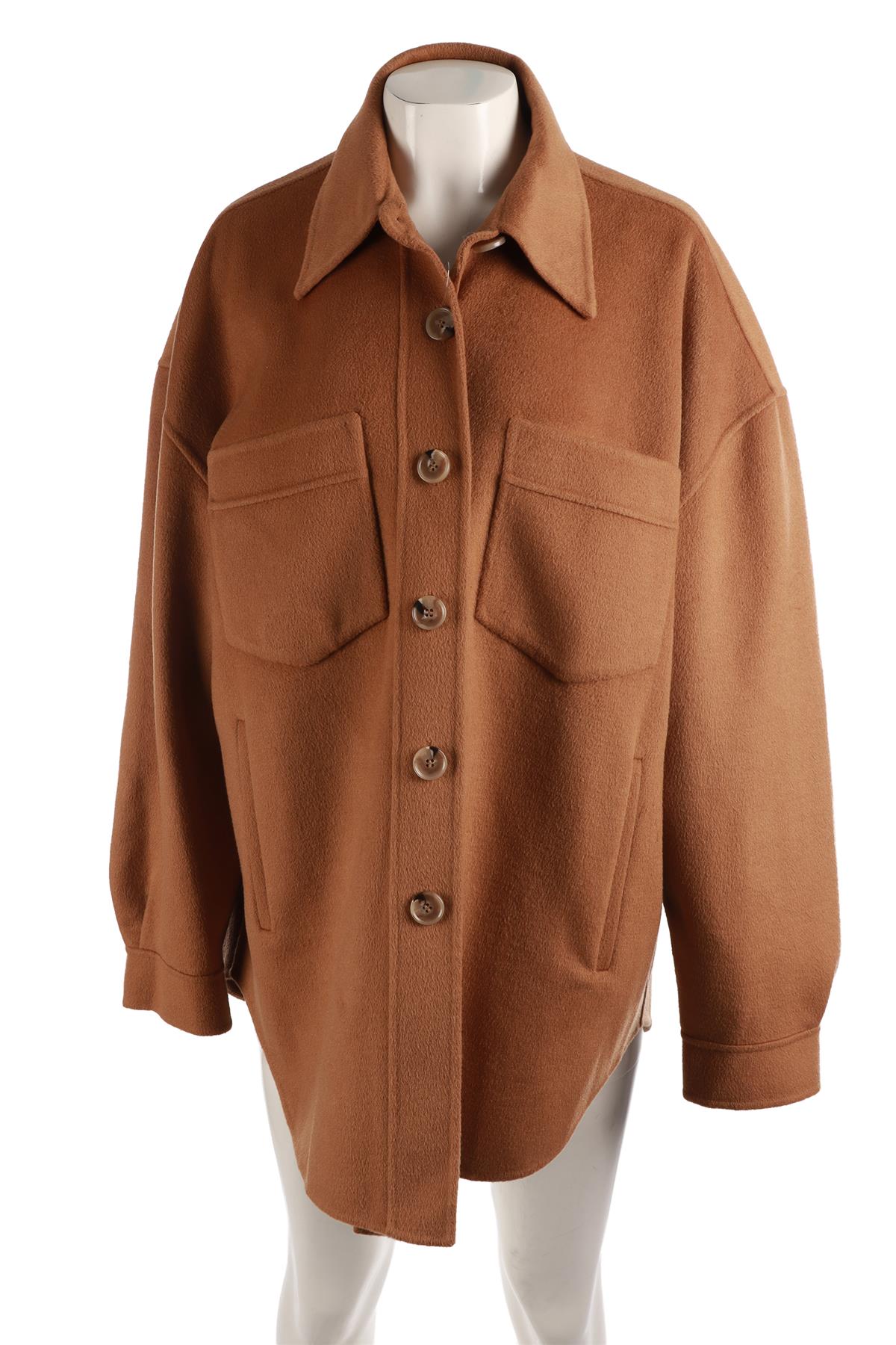 NANUSKA TAN WOOL JACKET XSMALL
