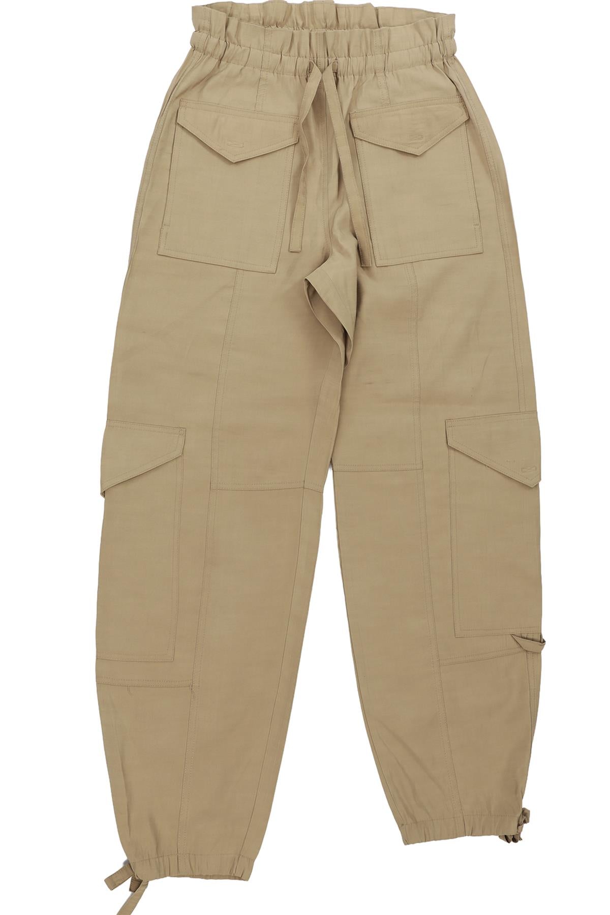 GANNI GREEN JERSEY PANTS EU 34 UK 6