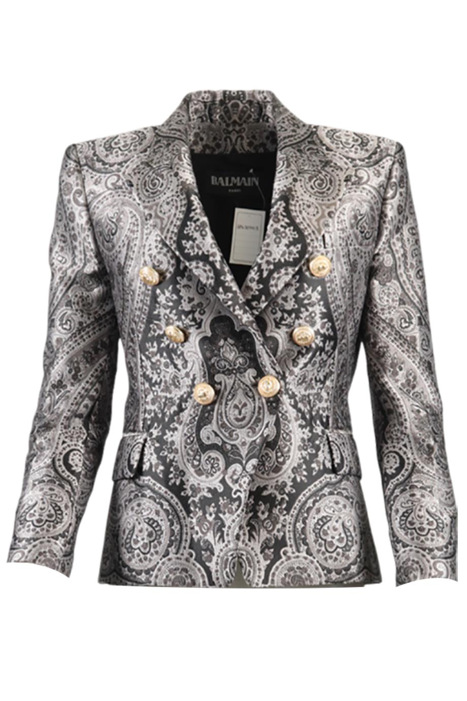 BALMAIN SATIN BLAZER FR 40 UK 12