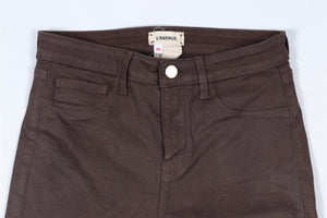 L'AGENCE BROWN HIGH RISE SKINNY JEANS W26 UK 8