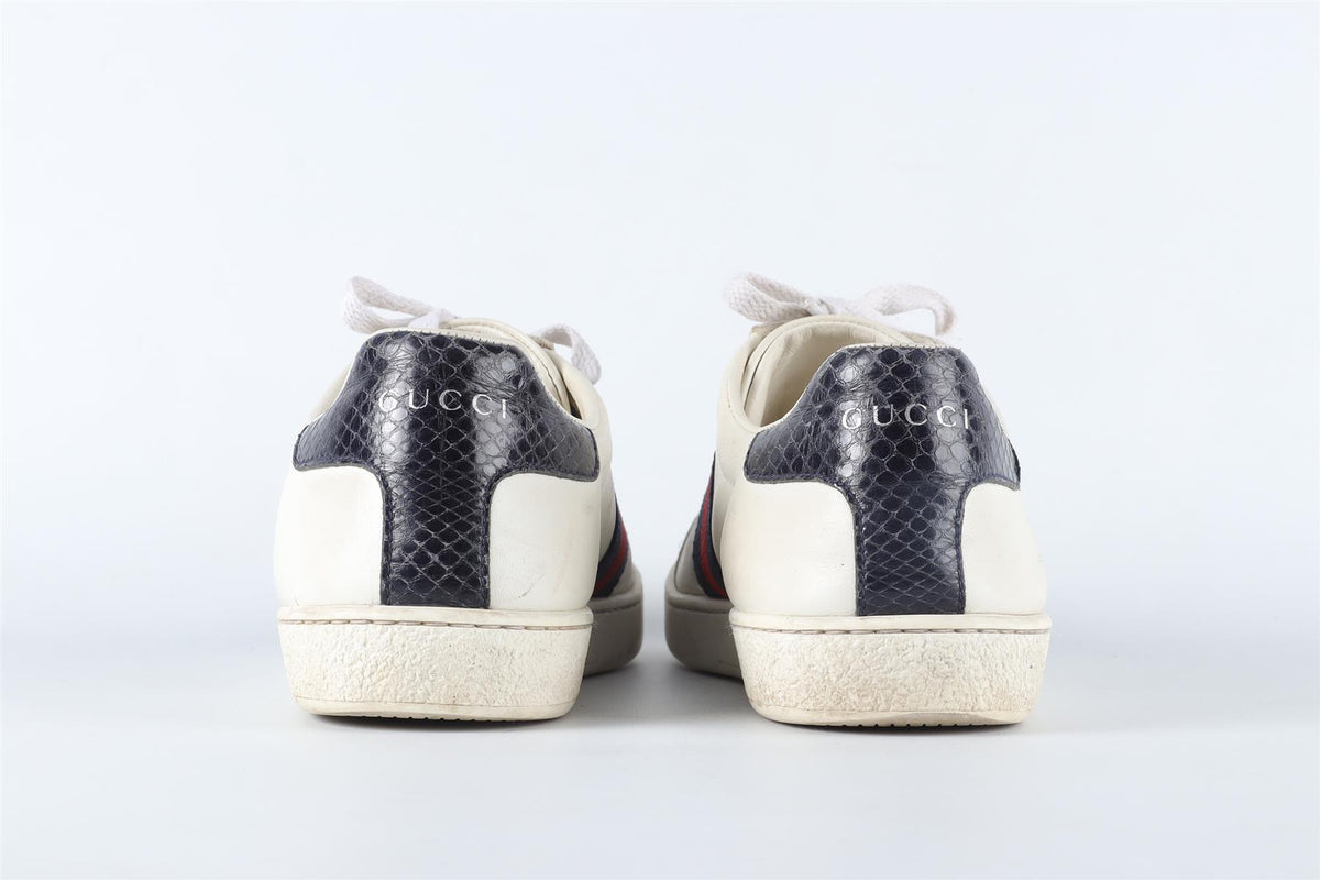 GUCCI WHITE ACE LEATHER SNEAKERS EU 38 UK 5 US 8