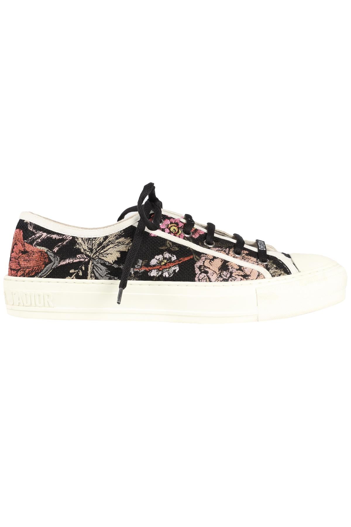 CHRISTIAN DIOR BLACK WALK'N'DIOR CANVAS SNEAKERS
