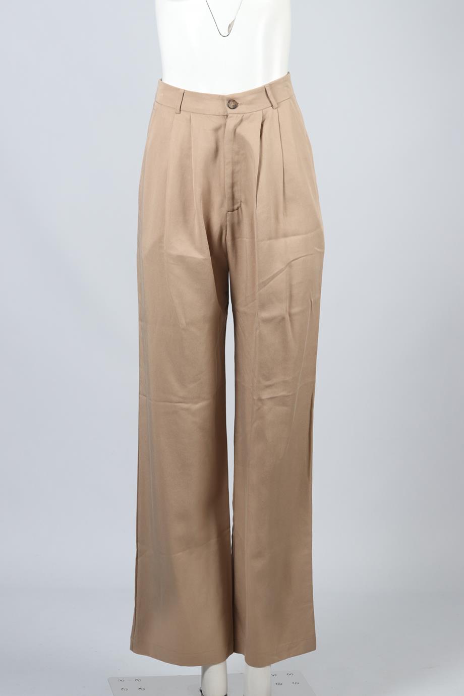 REFORMATION WOVEN WIDE LEG PANTS US 2 UK 6