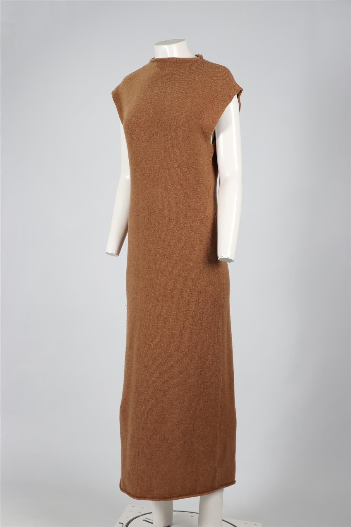 REFORMATION TAN CASHMERE MIDI DRESS XLARGE