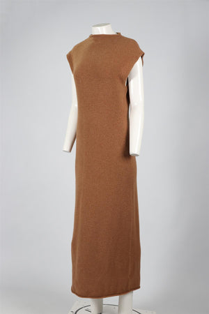 REFORMATION TAN CASHMERE MIDI DRESS XLARGE