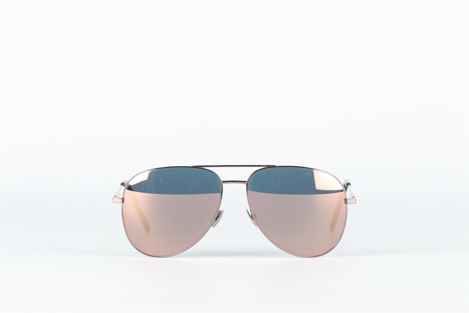 SAINT LAURENT GREY METAL SUNGLASSES