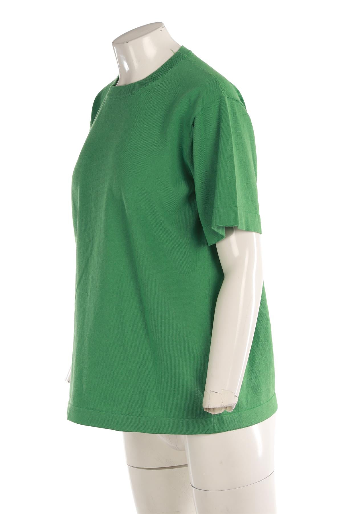 &DAUGHTER GREEN COTTON T-SHIRT XSMALL