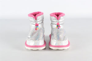 BILLIEBLUSH SILVER KIDS GIRLS BOOTS EU 27 UK 9 US 10