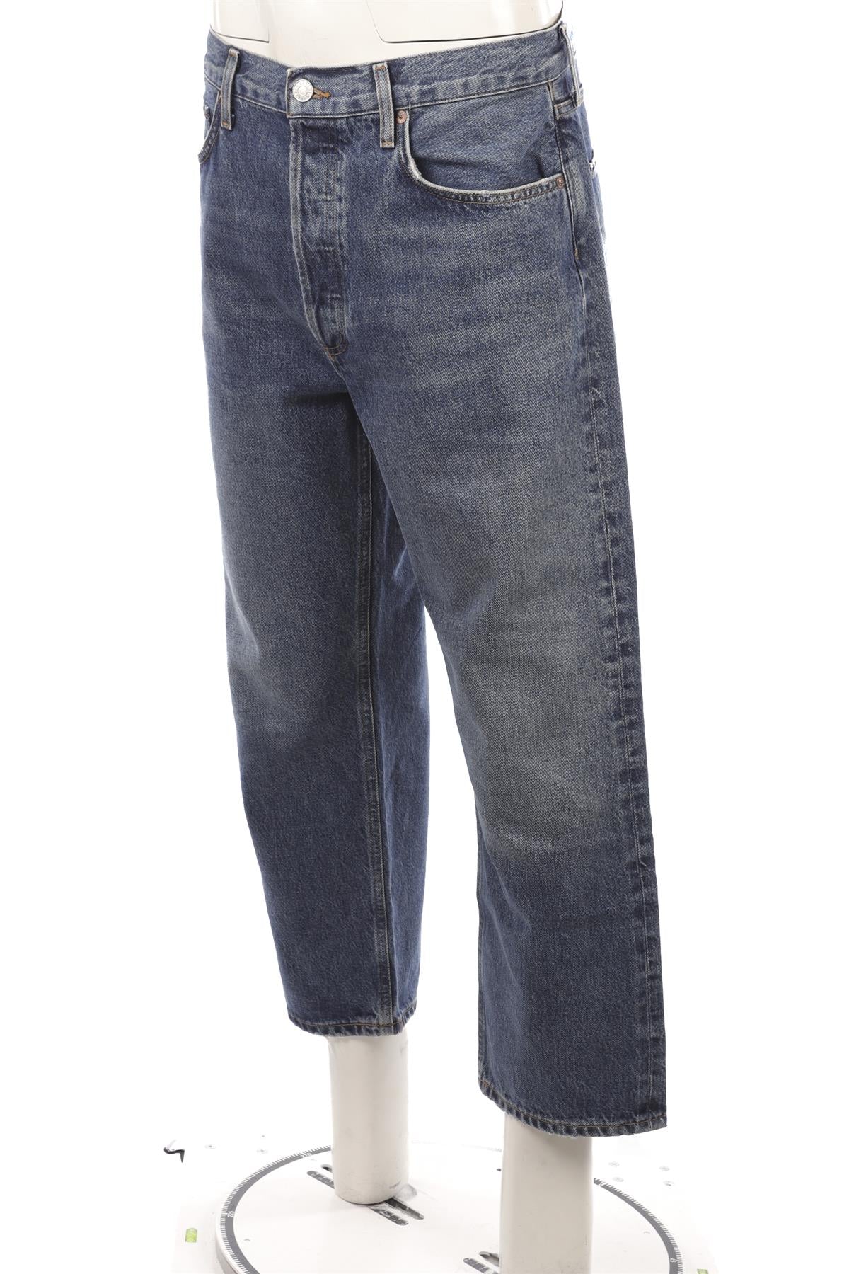 AGOLDE BLUE HIGH RISE STRAIGHT LEG JEANS W30