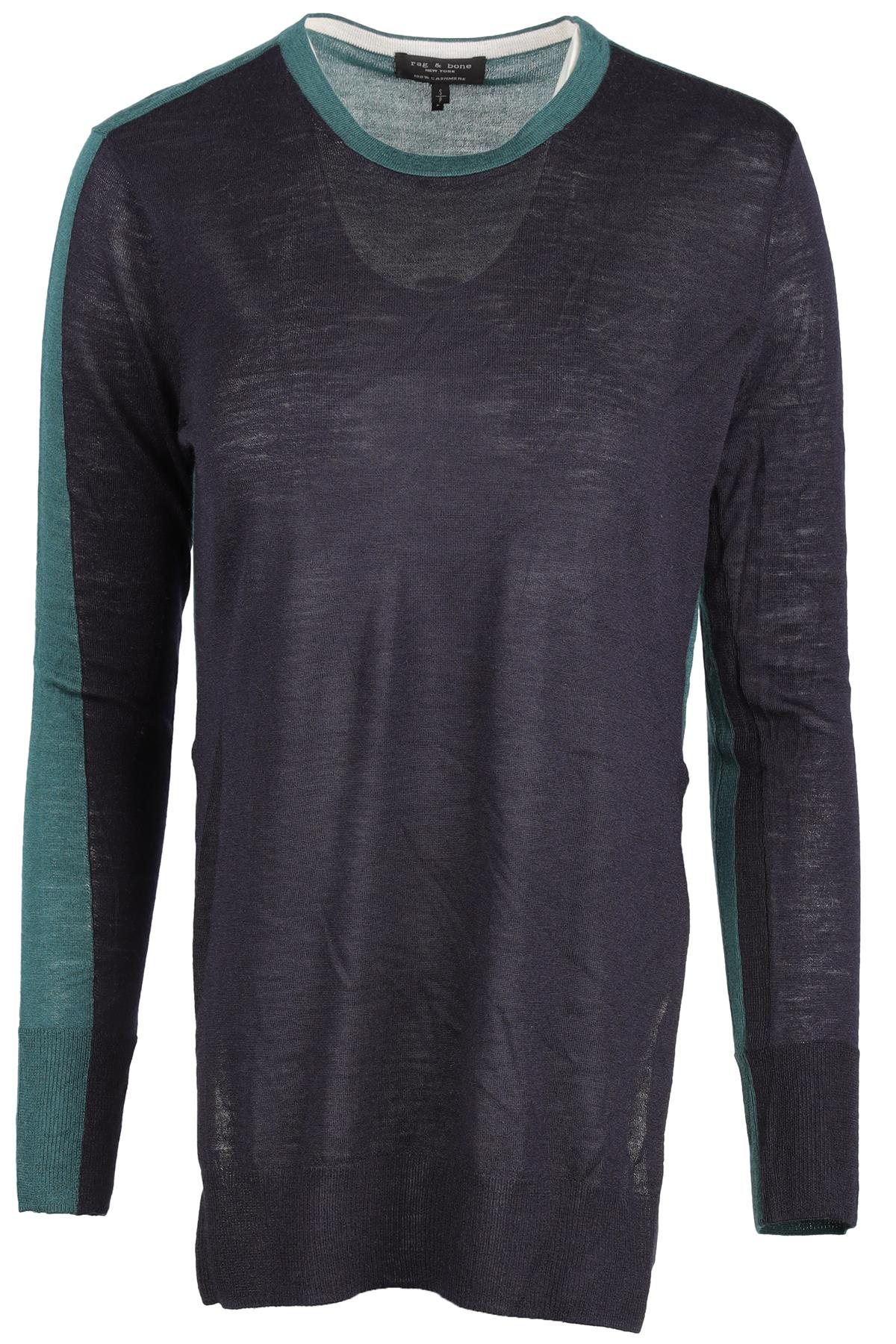 RAG & BONE NAVY CASHMERE SWEATER SMALL