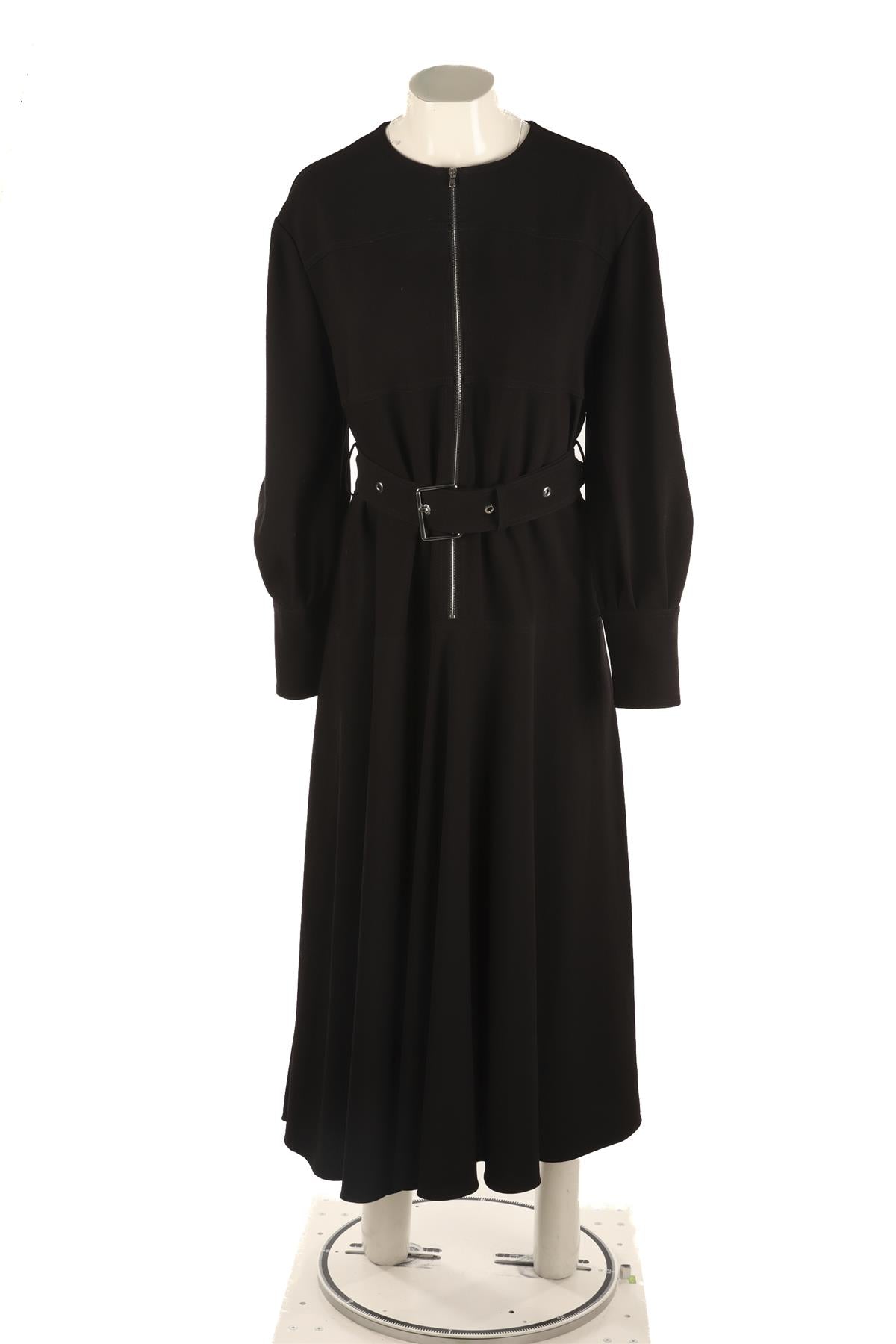 PROENZA SCHOULER BLACK CREPE MAXI DRESS US 10 UK 14