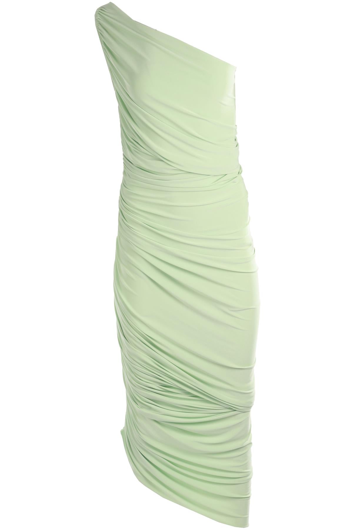NORMA KAMALI GREEN JERSEY MIDI DRESS SMALL