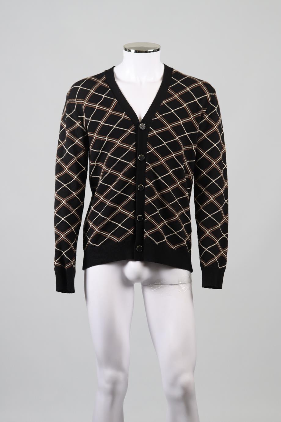 BARENA MEN'S WOOL CARDIGAN MEDIUM
