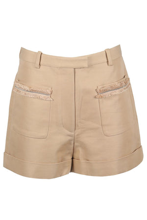 3.1 PHILLIP LIM COTTON AND WOOL BLEND SHORTS US 6 UK 10