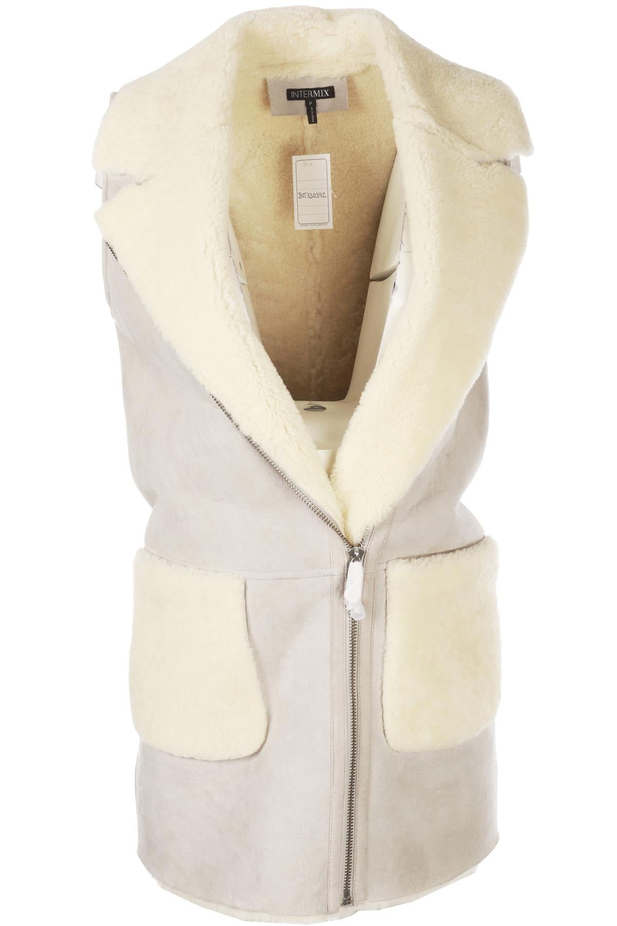 GREY SHEARLING GILET