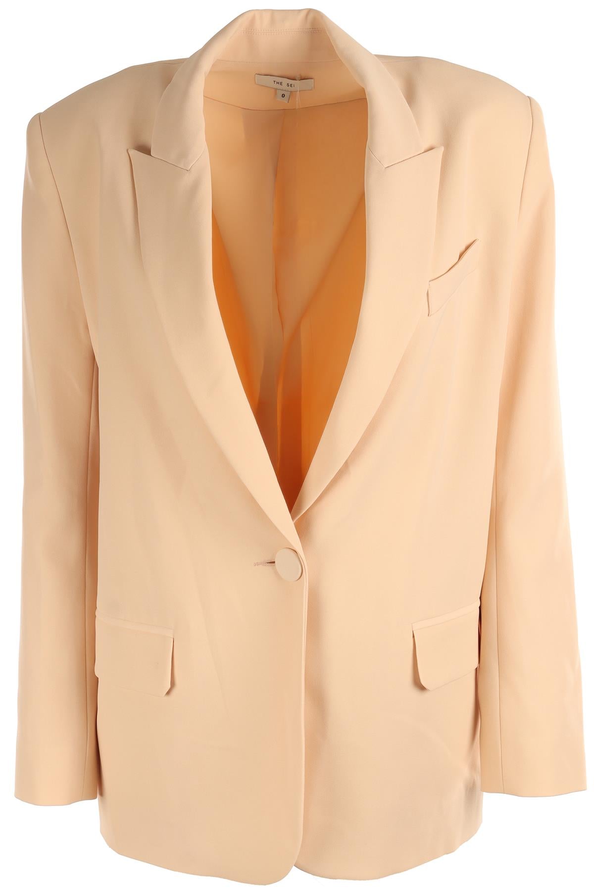 THE SEI NUDE CREPE BLAZER US 0 UK 4