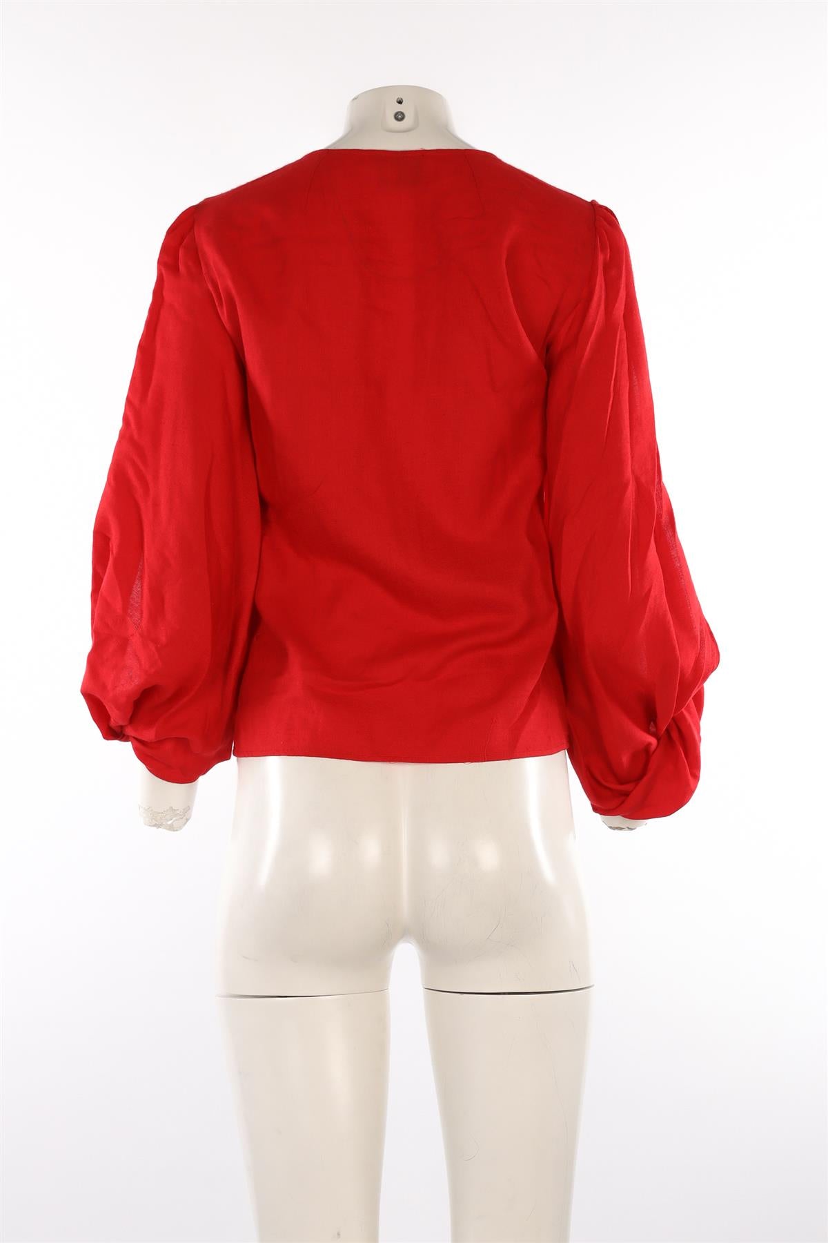 FENDI RED WOOL TOP IT 38 UK 6