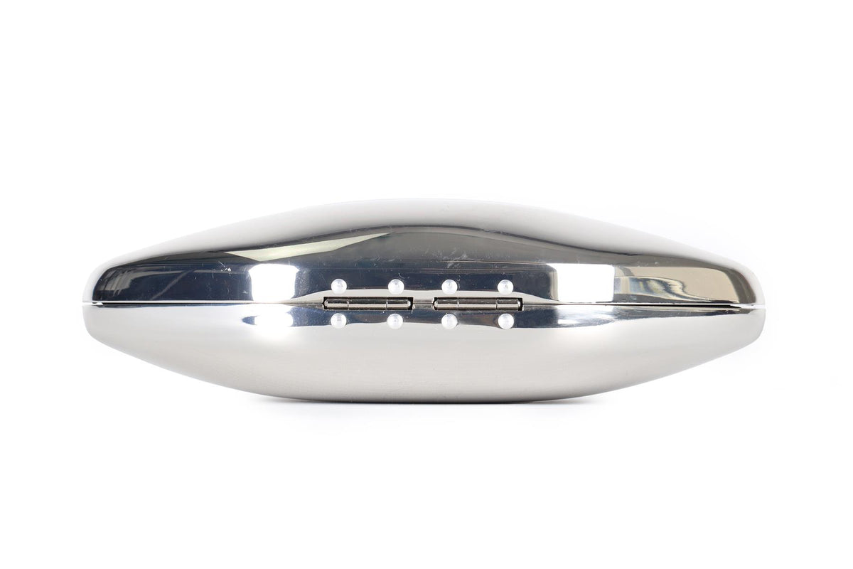 LULU GUINNESS SILVER LIPS CLUTCH
