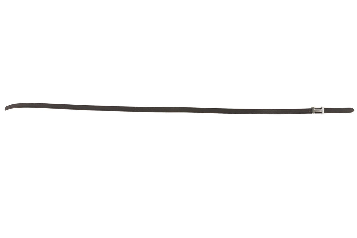 HERMÈS BLACK 2024 13 MM LEATHER WAIST BELT 75 CM