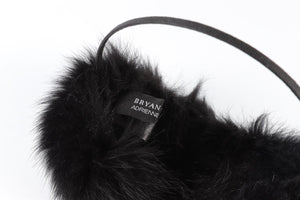 BRYAN BOY FOR ADRIENNE LANDAU BLACK FUR EAR MUFFS