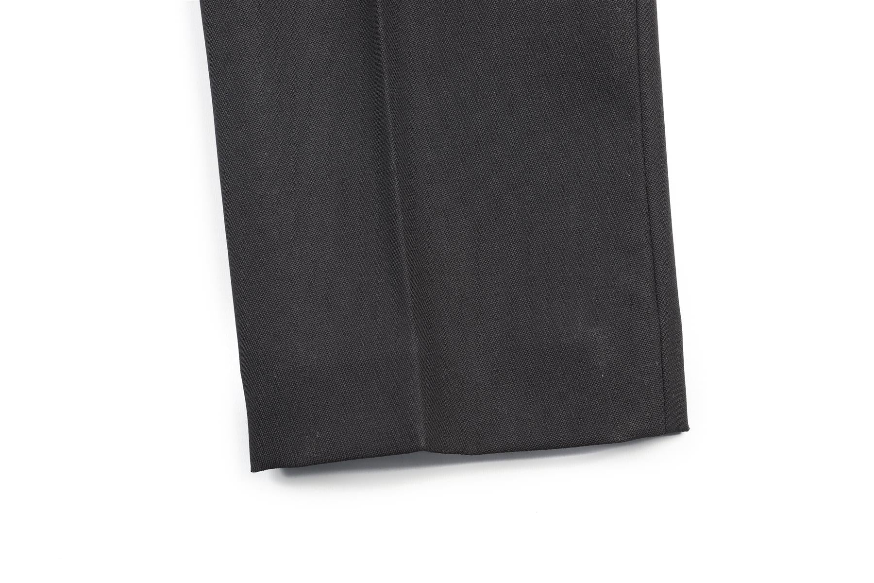HAIDER ACKERMANN BLACK WOOL STRAIGHT LEG PANTS FR 36 UK 8