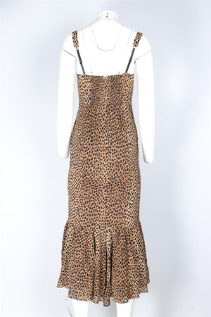 REFORMATION BROWN CREPE MAXI DRESS US 2 UK 6