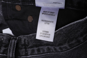 AGOLDE BLACK HIGH RISE WIDE LEG JEANS W24 UK 6