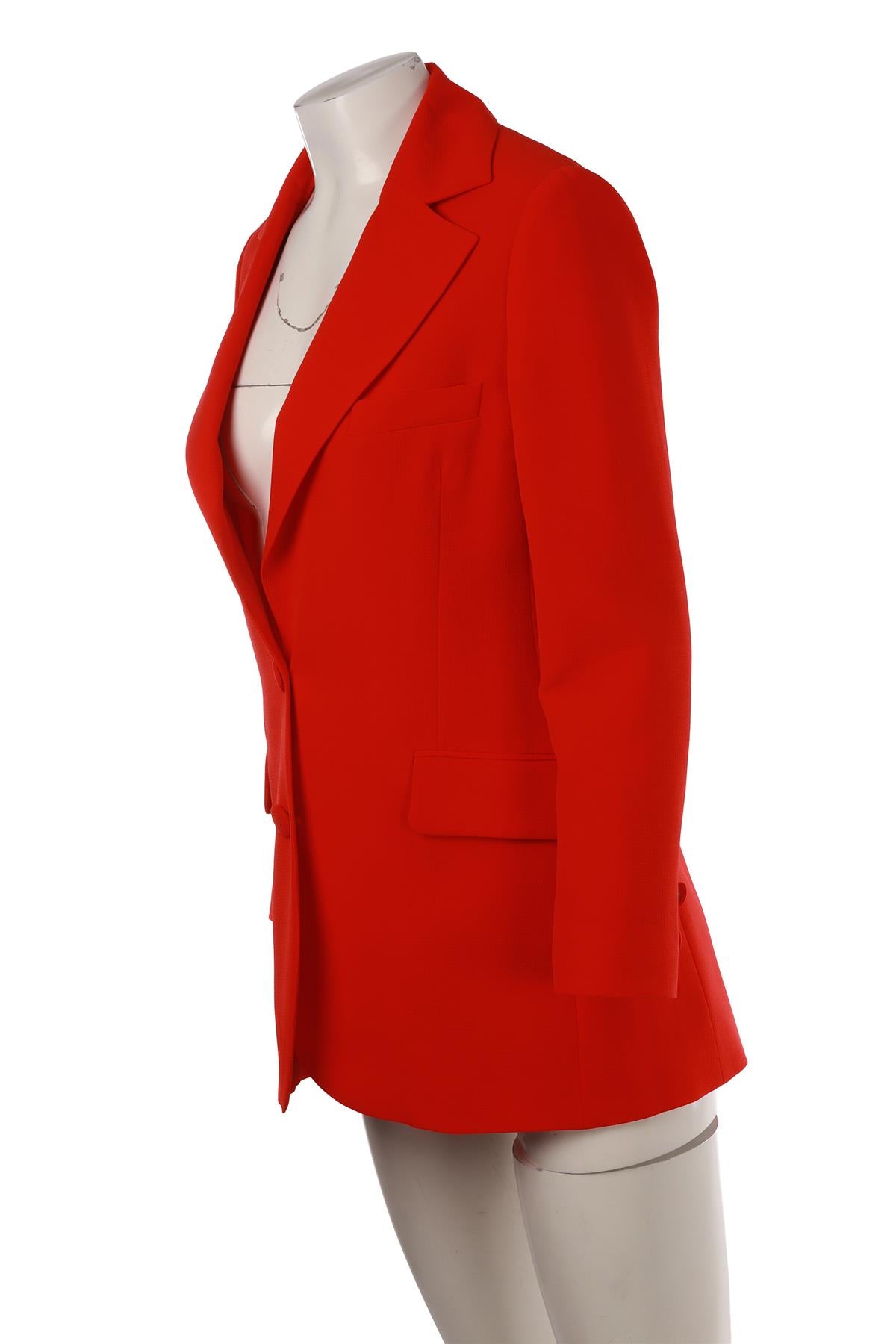 RED CREPE BLAZER