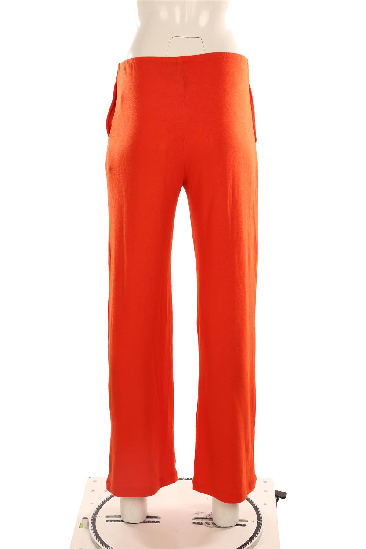 LESET ORANGE JERSEY STRAIGHT LEG PANTS SMALL