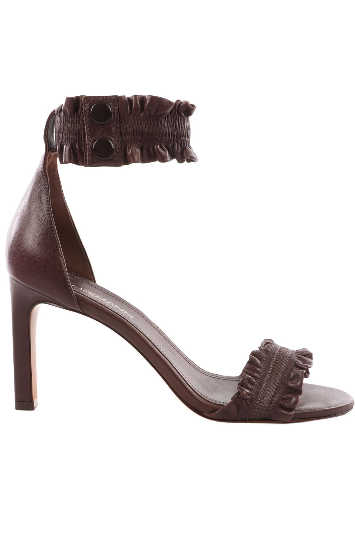 ZIMMERMANN BROWN LEATHER SANDALS EU 39 UK 6 US 9