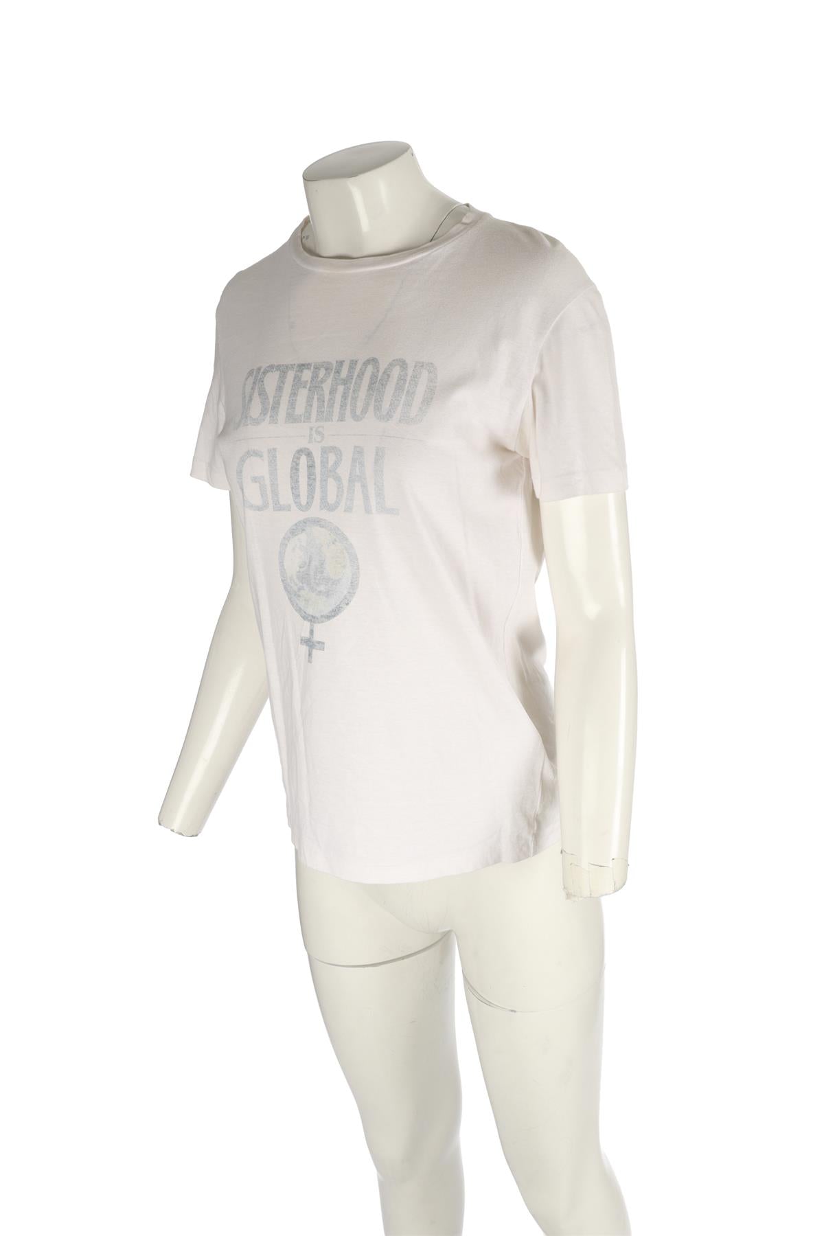 CHRISTIAN DIOR WHITE COTTON T-SHIRT XSMALL