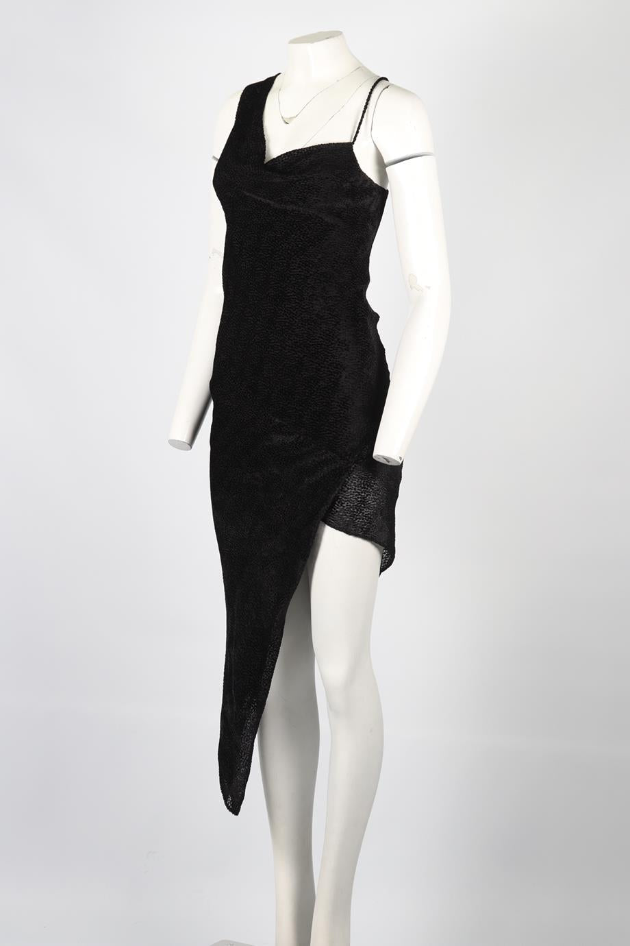 MICHELLE MASON SILK BLEND MINI DRESS US 0 UK 2