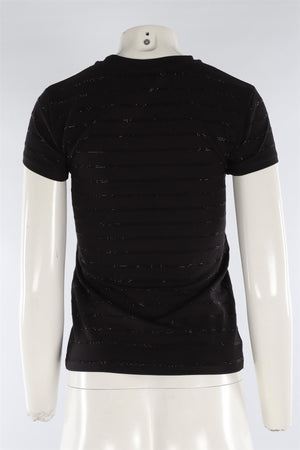 PHILIPP PLEIN BLACK COTTON T-SHIRT SMALL
