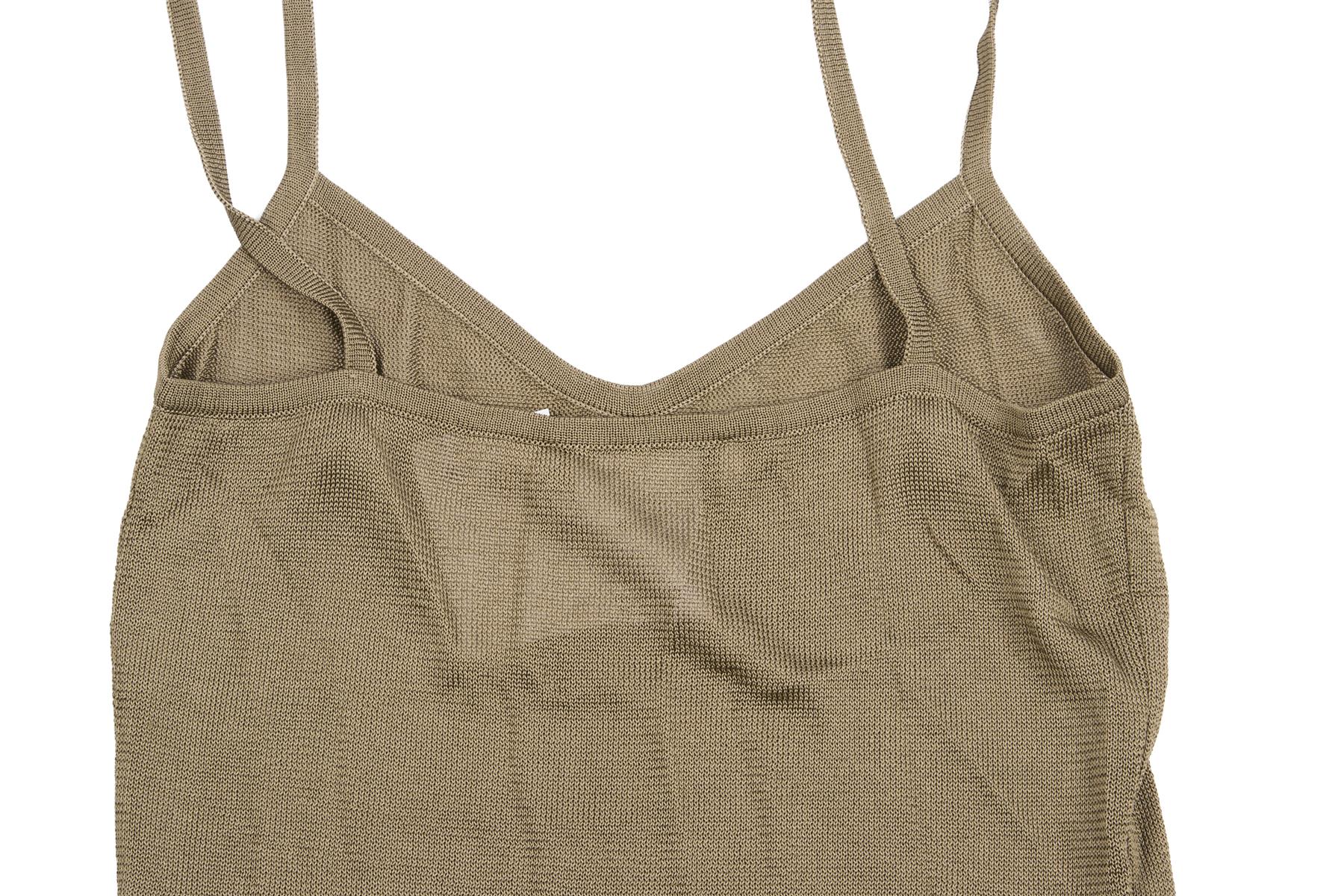 CHRISTIAN DIOR GREEN KNIT TOP FR 36 UK 8