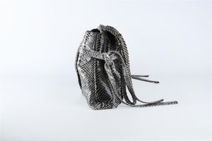 GUCCI BLACK HYSTERIA PYTHON CLUTCH
