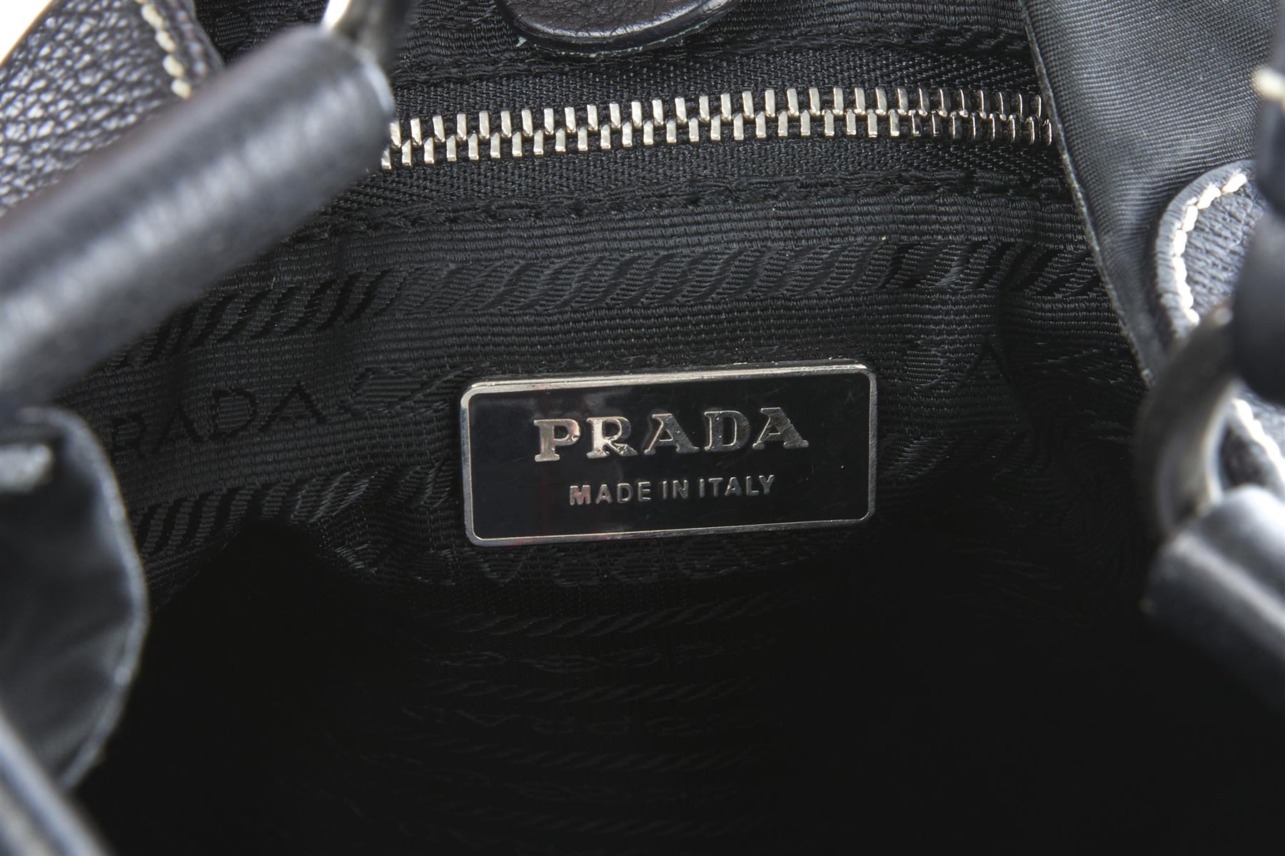 PRADA BLACK VINTAGE SEMITRACOLLA NYLON SHOULDER BAG