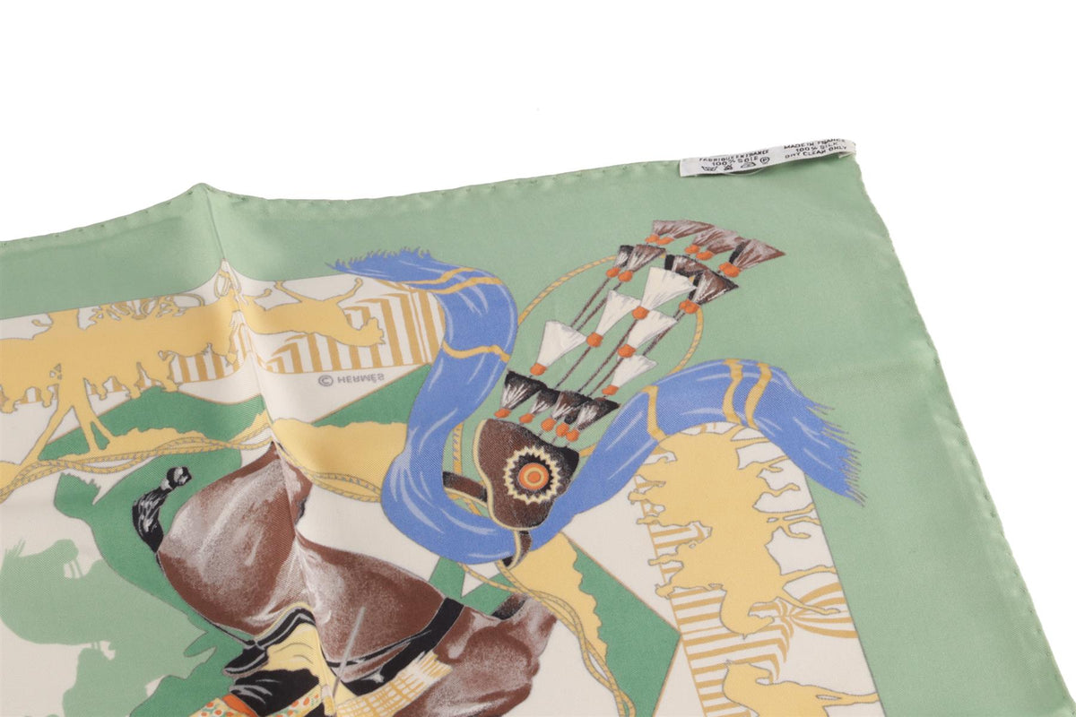 GREEN FERIA DE SEVILLA SILK SCARF