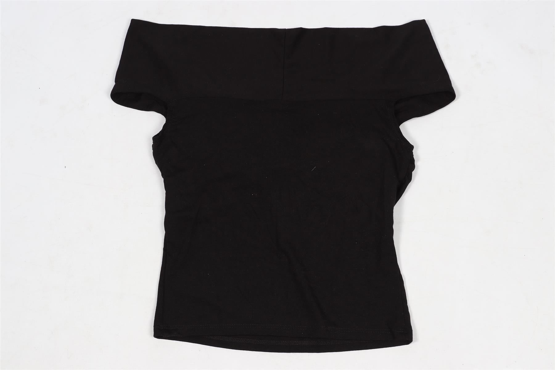 REFORMATION BLACK JERSEY TOP XSMALL