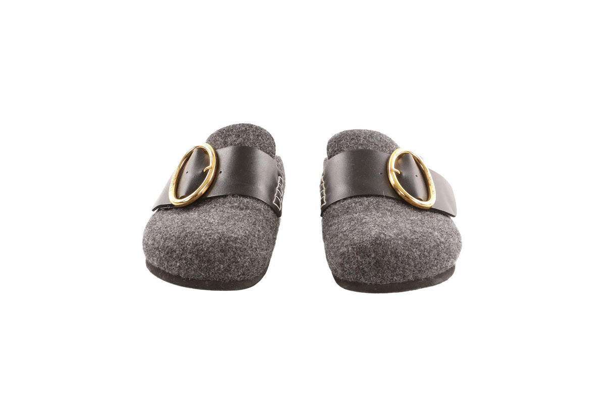 JW ANDERSON GREY FELT MULES EU 38 UK 5