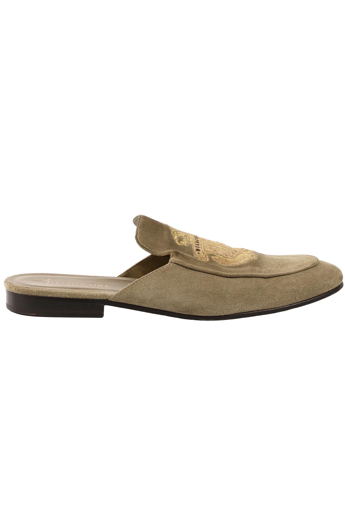 BILLIONAIRE GREEN MEN'S SUEDE MULES EU 42 UK 9 US 12