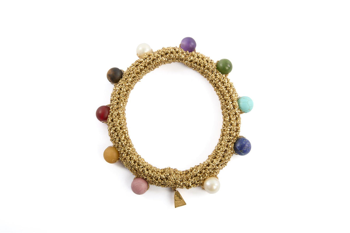 LUCY FOLK GOLD KALEIDO DIVER BRACELET