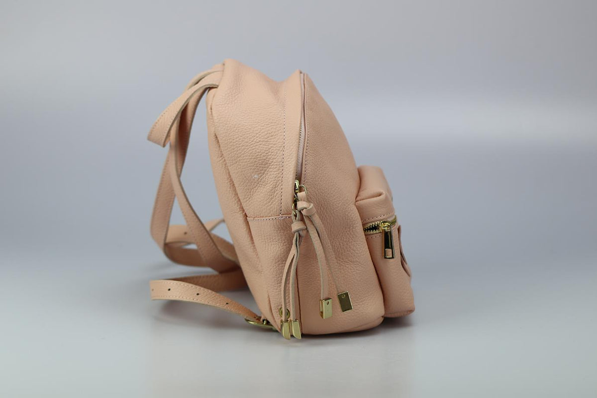 MONNALISA KIDS GIRLS LEATHER BACKPACK