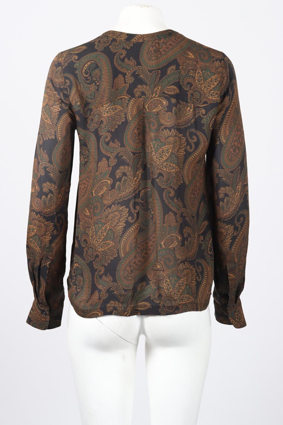 A.L.C. PRINTED SILK TOP SMALL