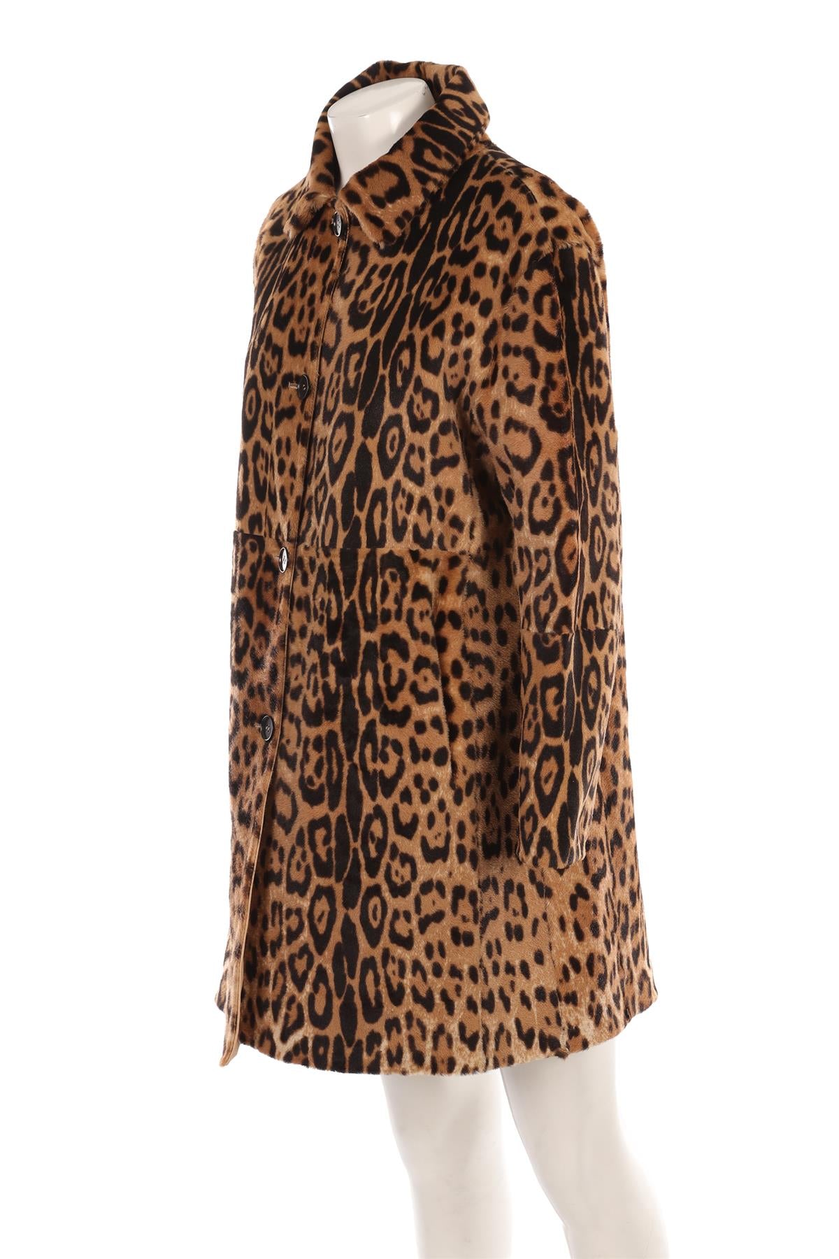 P.A.R.O.S.H. BROWN CALF HAIR COAT MEDIUM