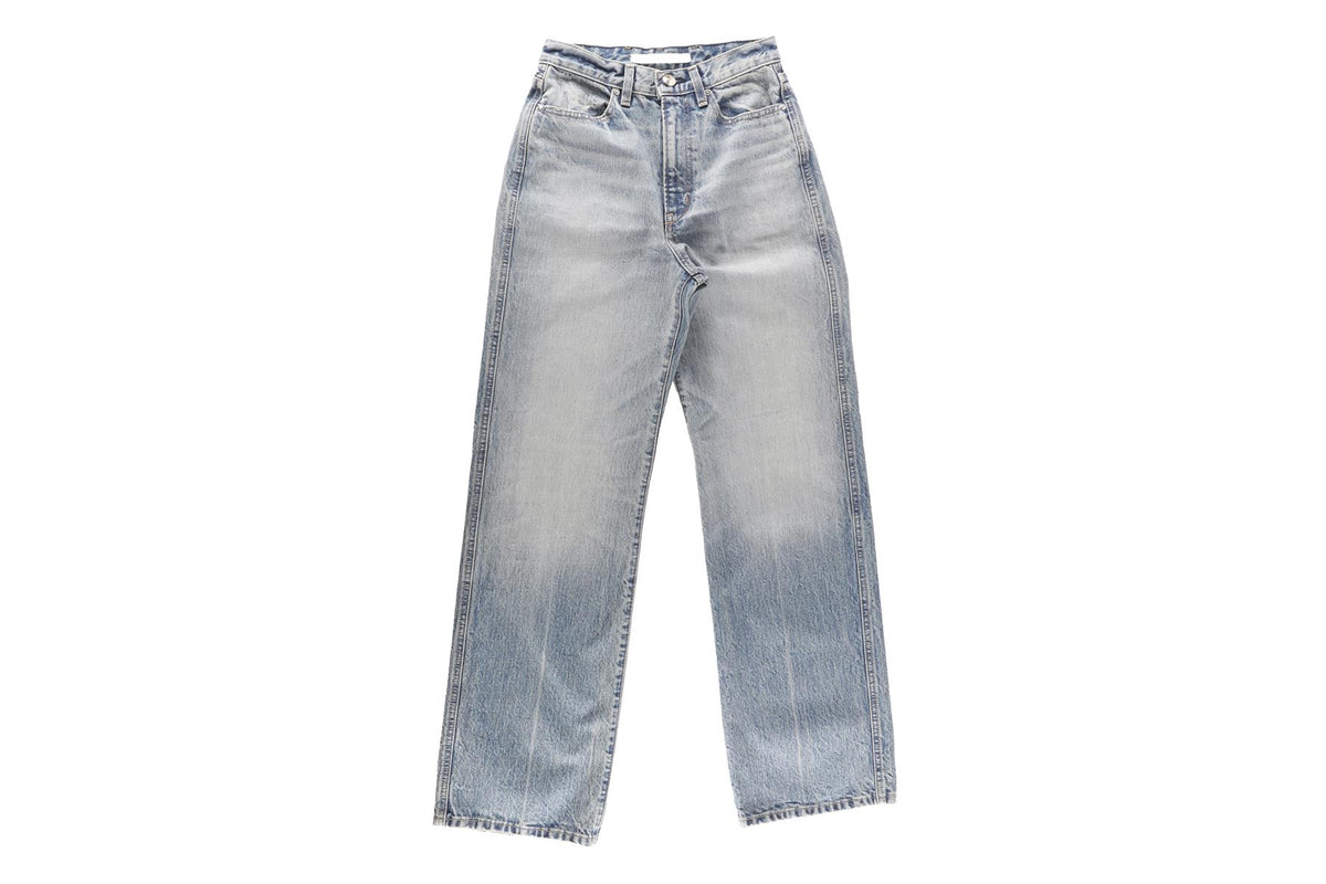 RÙADH BLUE HIGH RISE STRAIGHT LEG JEANS W26