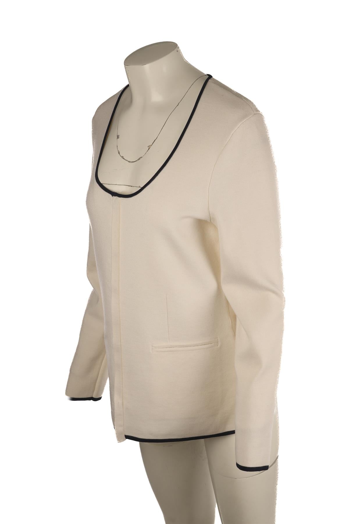 RAG & BONE IVORY WOOL CARDIGAN LARGE