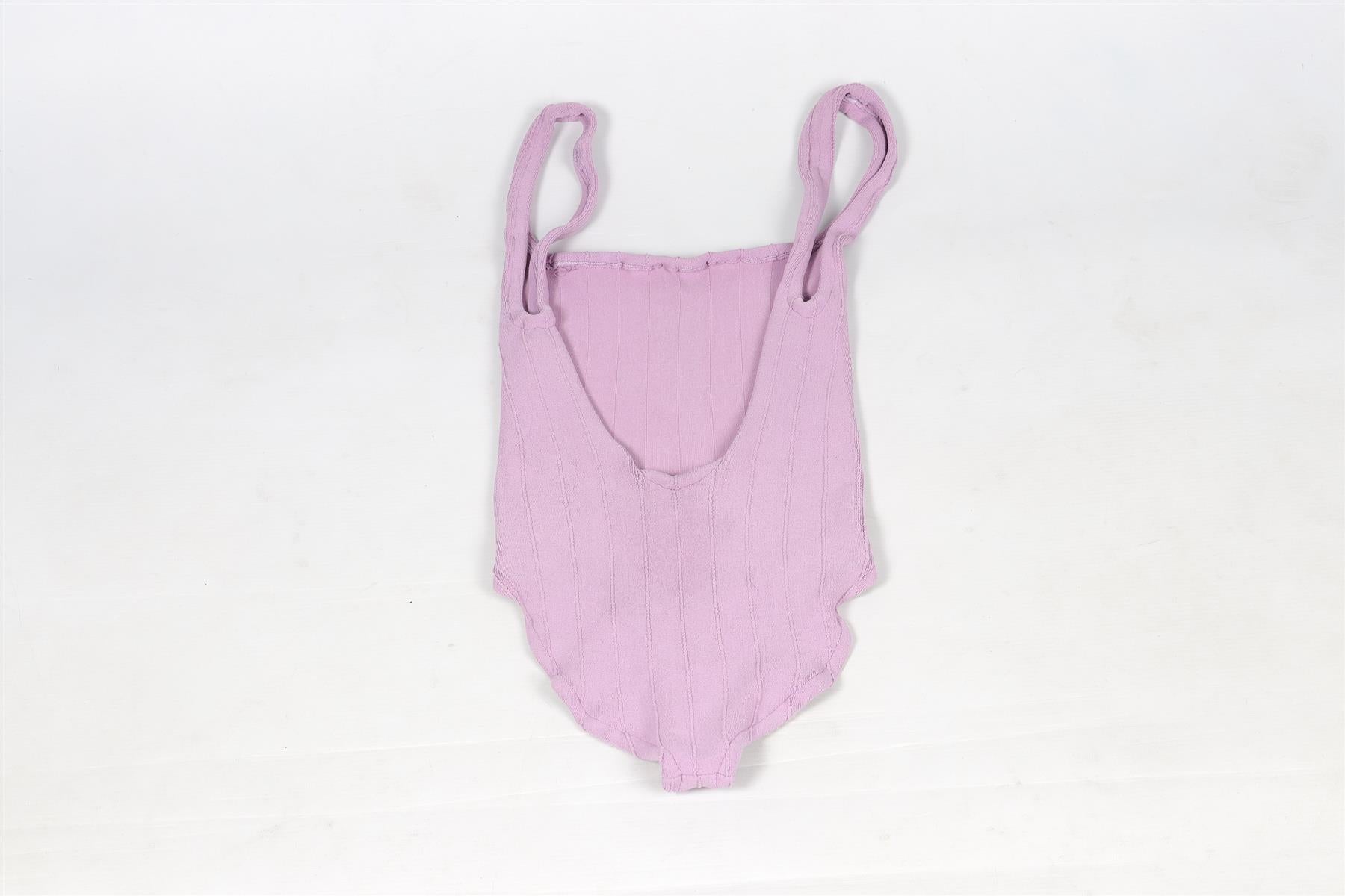 HUNZA G PURPLE SWIMSUIT ONE SIZE