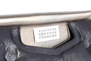 MAISON MARGIELA NAVY GLAM SLAM FABRIC CLUTCH